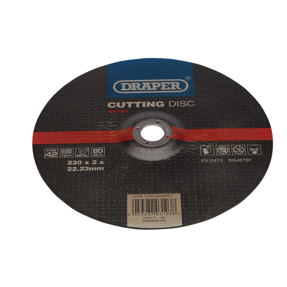 Draper Cut/Disc Metal - 230X2mm Dpc 94785 Dpc Metal Cutting Discs