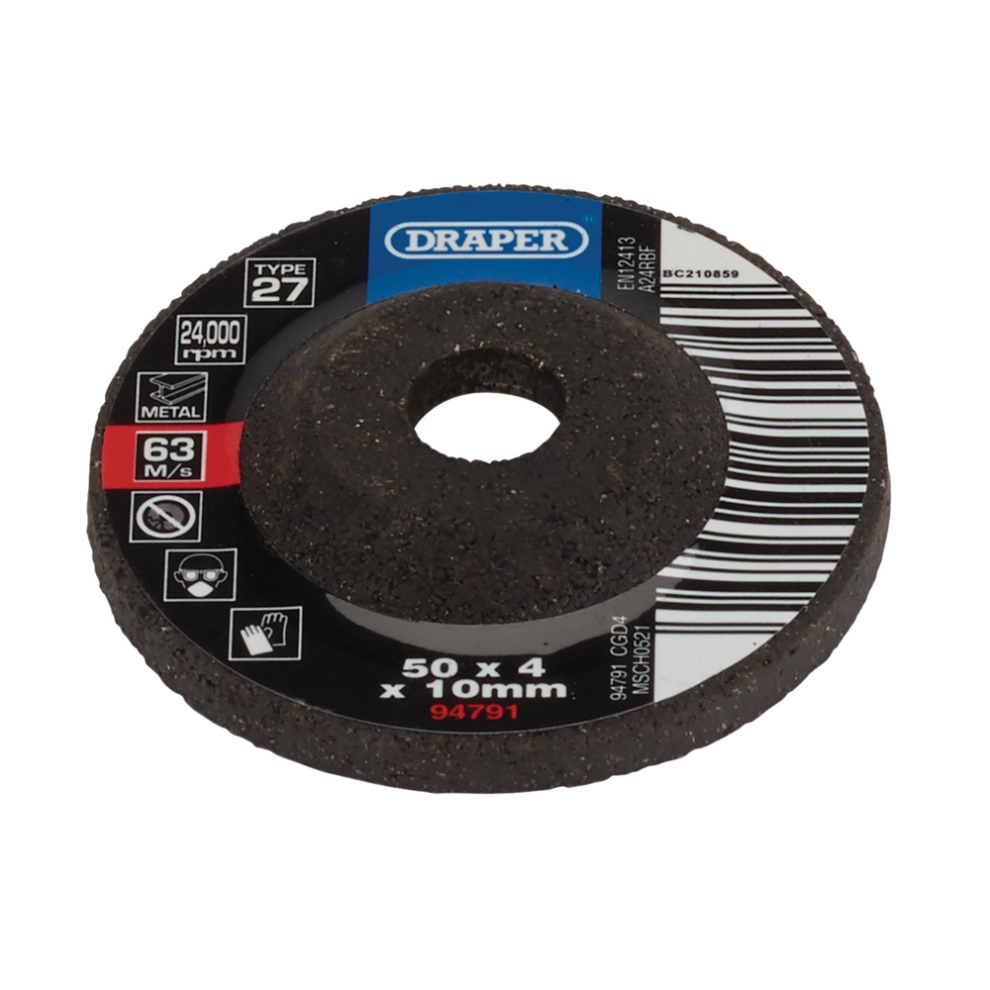 Draper Grind/Disc Metal - 50X4mm Dpc 94791 Dpc Metal Grinding Discs