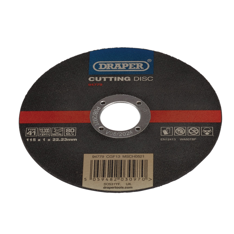 Draper 94779 Stainless-Steel/Inox Metal Cutting Disc 115 x 1 x 2223mm - Image 5