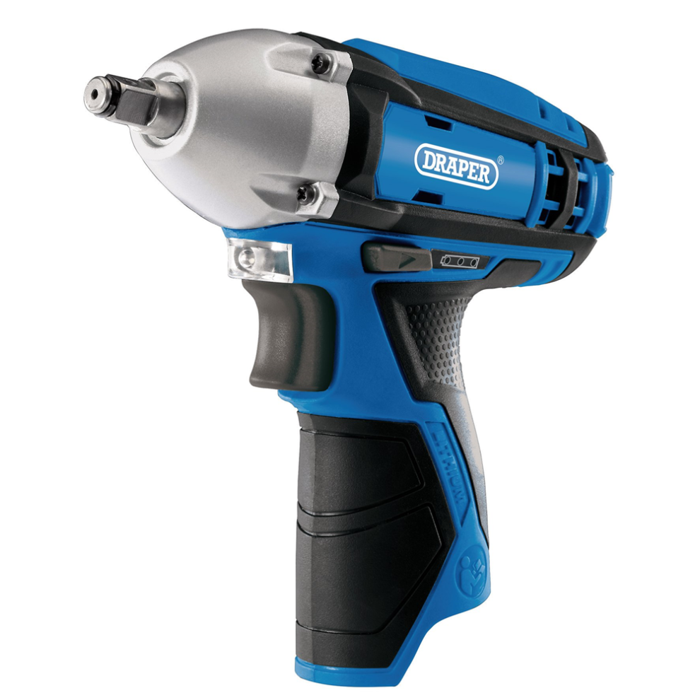 Draper 12V LI IMPACT WRENCH (BARE) 70276 70276 12V Impact Wrench, 3/8" Sq. Dr.