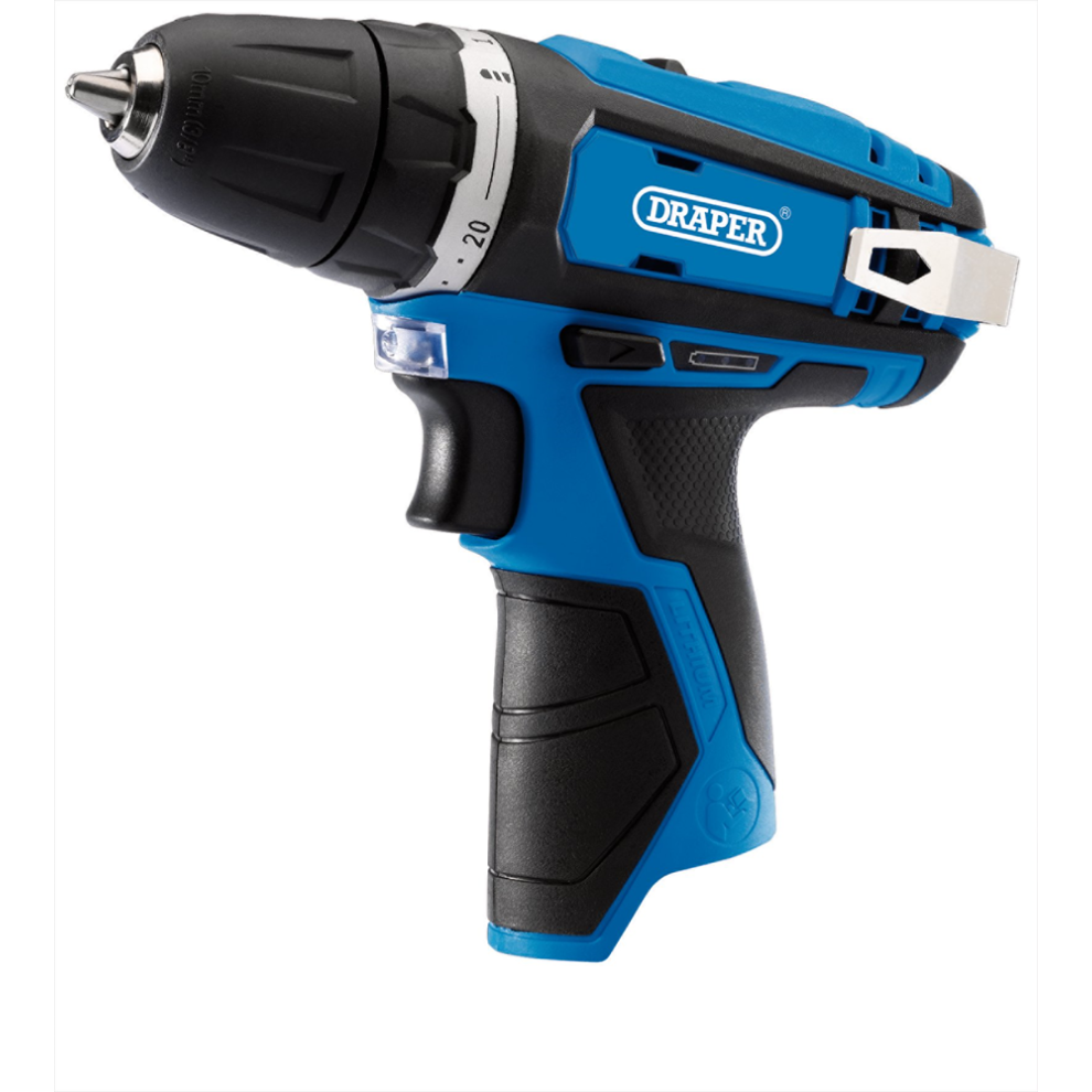 Draper 12v Drill Screwdriver Cordless 10MM Keyless Lithium 1.5ah Battery 70328 - Image 14