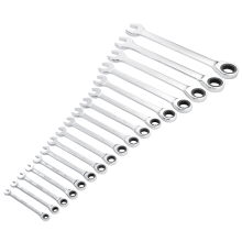 Draper 17PC RATCHETING SPANNER SET 27691 27691 HI-TORQÂ Metric Ratchet Combination Spanner Set (17 Piece)
