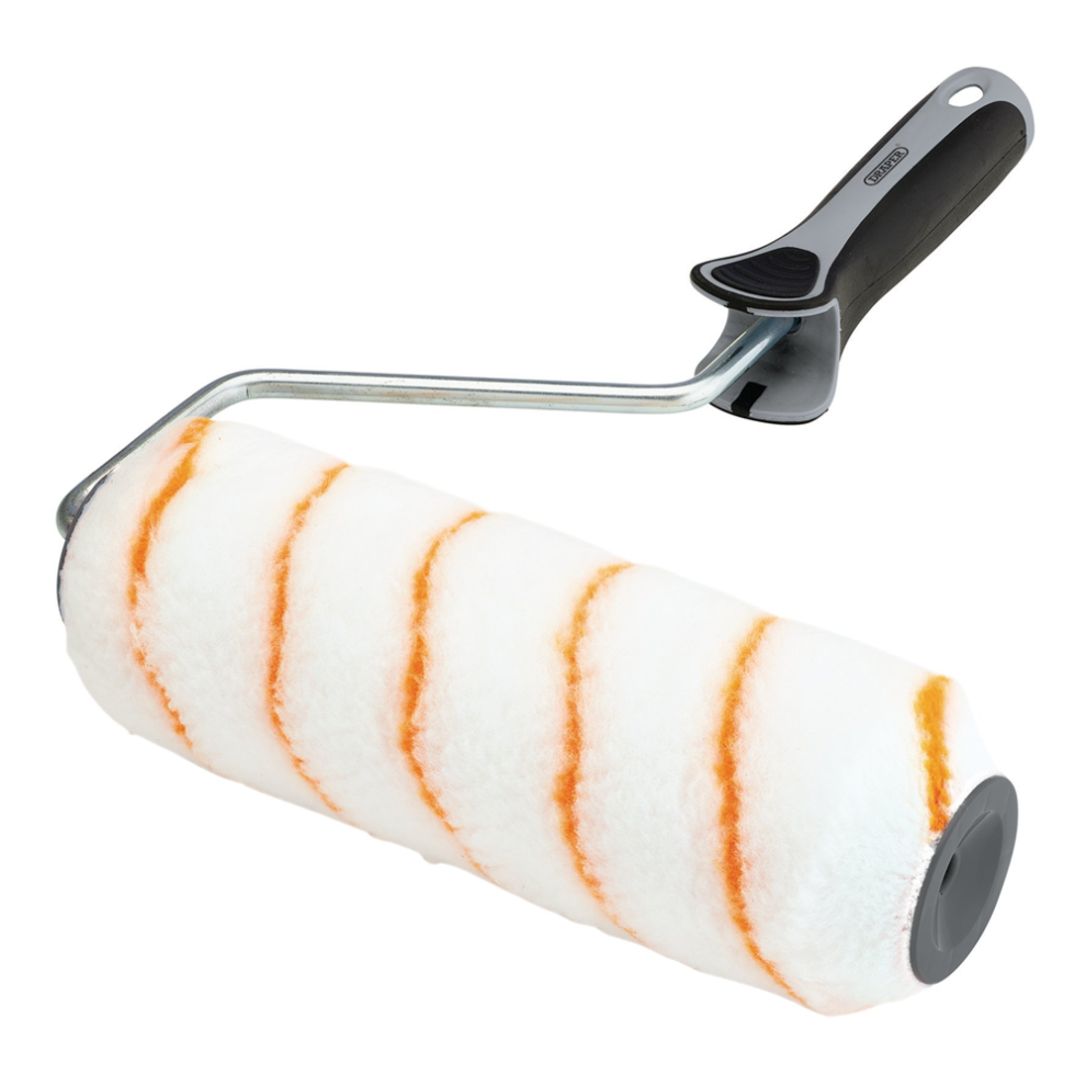 Draper 9" ROLLER - POLYESTER LONG Long Pile Polyester Paint Roller With Soft Grip Handle, 9"/230mm