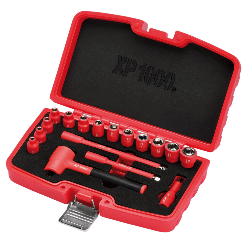 Draper XP1000 18115 VDE Metric Socket Set, 1/4" Sq. Dr. (17 Piece) - Image 8