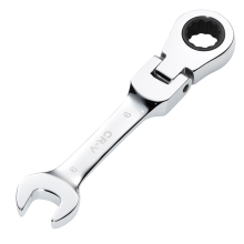 Draper 9MM STUBBY FLEX RACT. SPANNER 27964 27964 HI-TORQÂ Metric Stubby Flexible Head Ratchet Combination Spanner