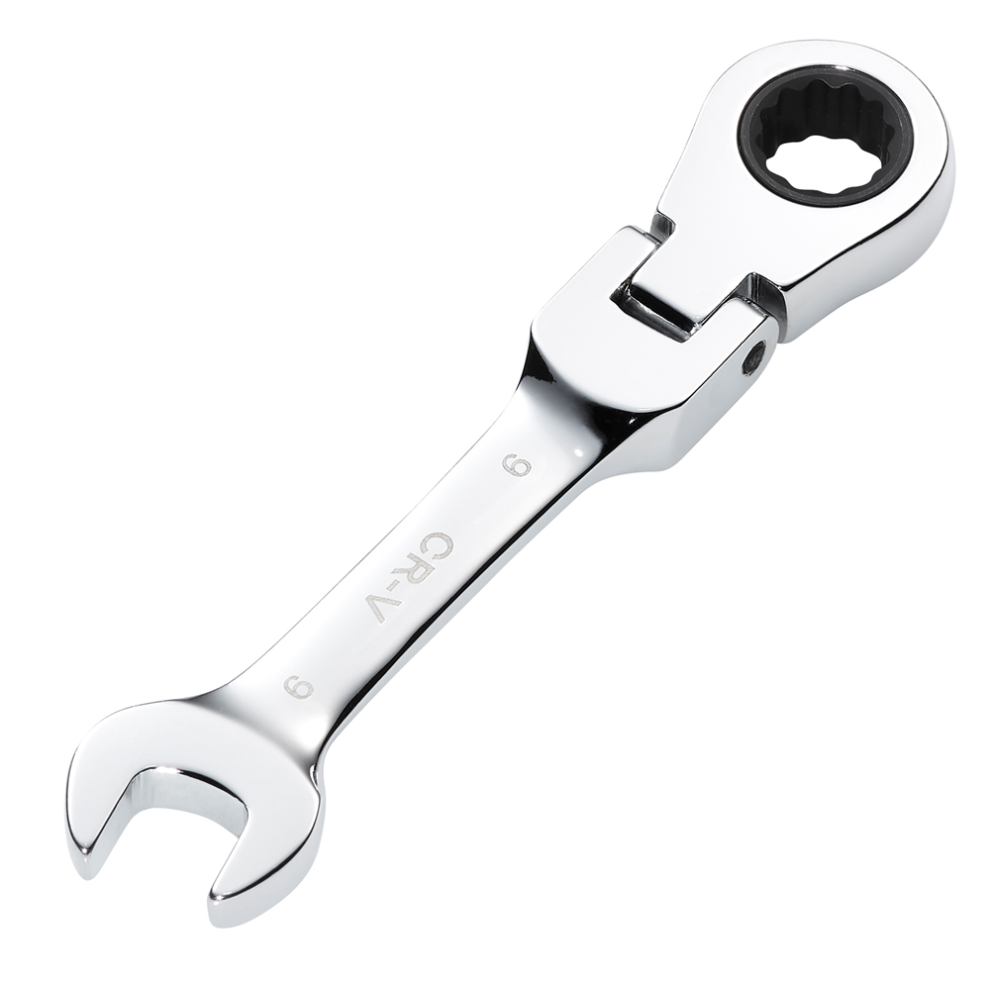 Draper Hi-Torq Stubby Flexible Head Ratchet Combination Spanner 9mm - Image 8