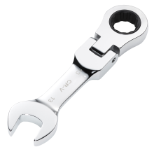 Draper 13MM STUBBY FLEX RACT. SPANNER 27969 27969 HI-TORQÂ Metric Stubby Flexible Head Ratchet Combination Spanner