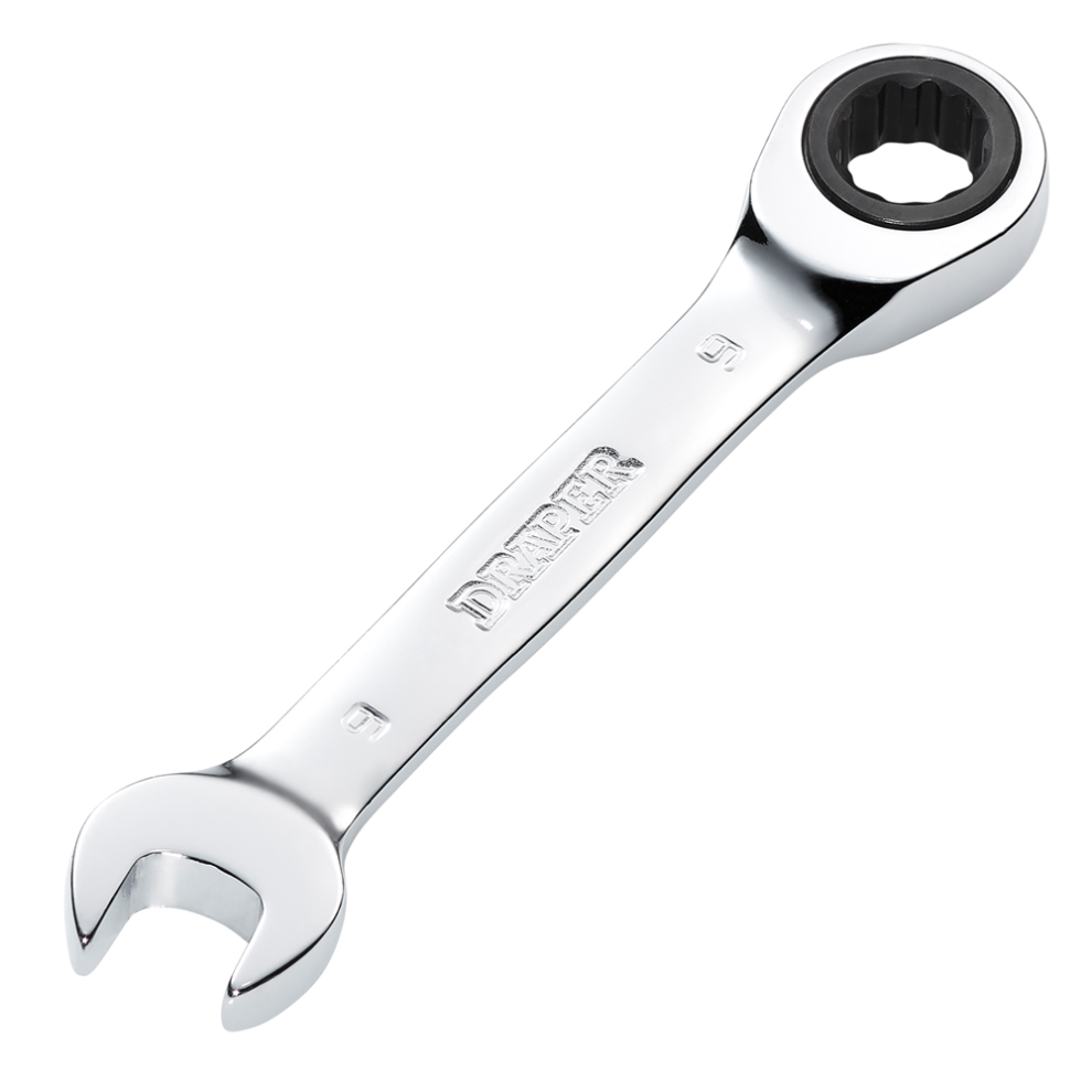 Draper 9Mm Stubby Ratcheting Spanner 27851 27851 Hi-Torqâ Metric Stubby Ratchet Combination Spanner