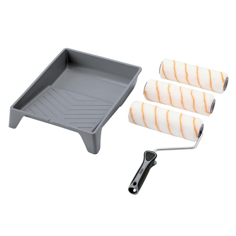 Draper 20945 Medium Pile Polyester Paint Roller Set with Soft Grip (5 Piece) - Image 6