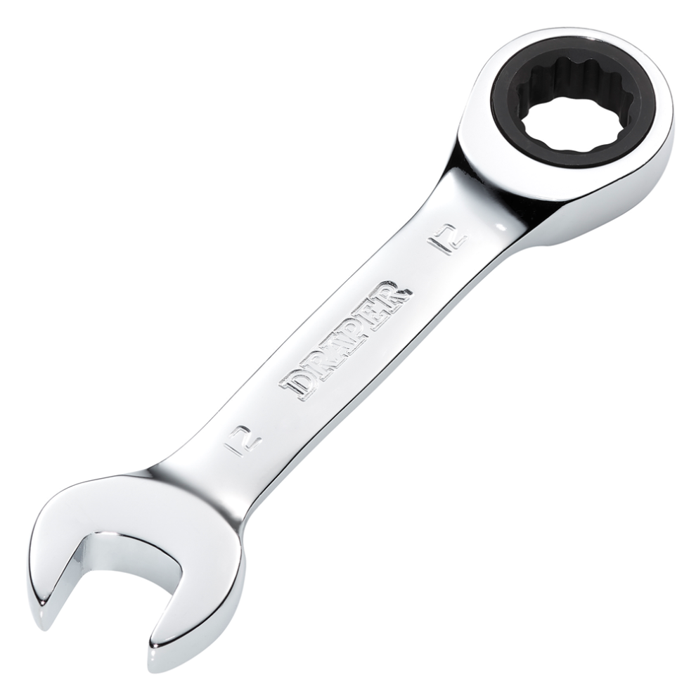 Draper 12Mm Stubby Ratcheting Spanner 27890 27890 Hi-Torqâ Metric Stubby Ratchet Combination Spanner