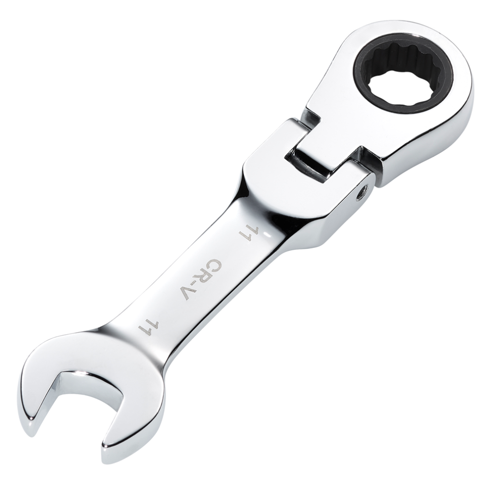 Draper Hi-Torq Stubby Flexible Head Ratchet Combination Spanner 11mm - Image 8