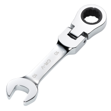 Draper 10MM STUBBY FLEX RACT. SPANNER 27965 27965 HI-TORQÂ Metric Stubby Flexible Head Ratchet Combination Spanner