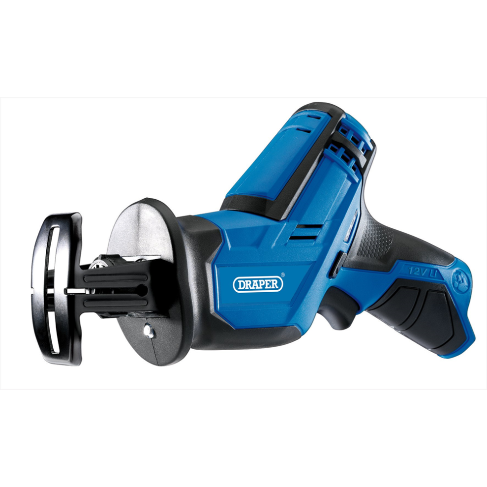Draper 12V Cordless Reciprocating Saw Bare Unit - Blue - Wood/Metal Cutting - Variable Speed - Image 8