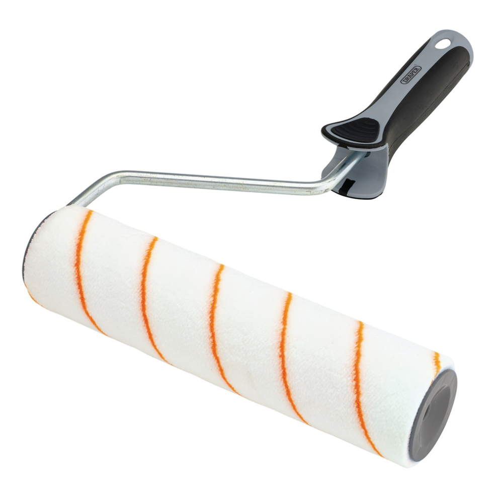 Draper 9" ROLLER - POLYESTER SHORT Short Pile Polyester Paint Roller With Soft Grip Handle, 9"/230mm