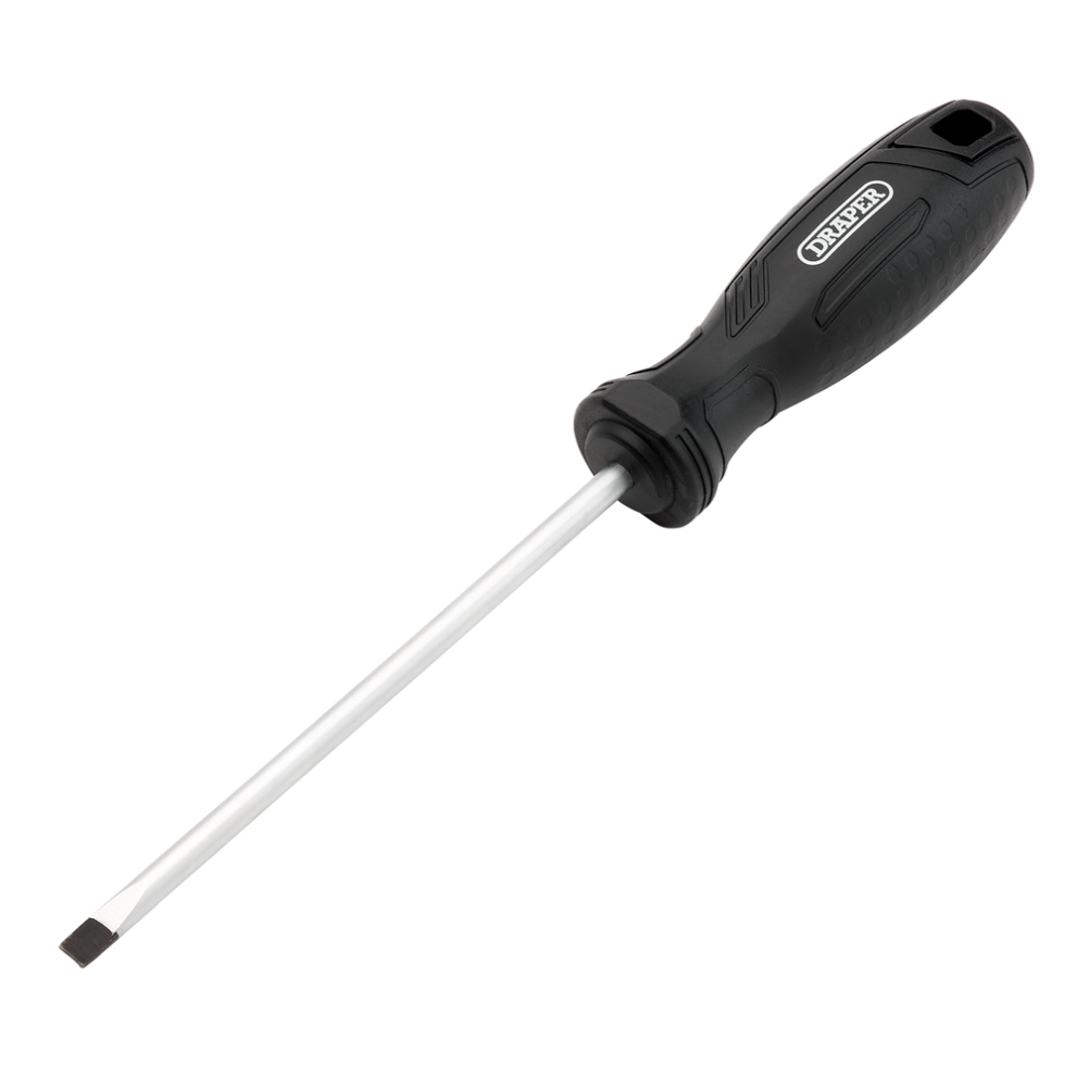 Draper Sl5.5x125mm Slotted Parallel S Slotted Hard Grip Screwdrivers 5059482063251