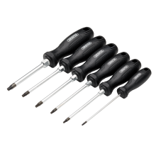 Draper SET 4 - 6PC SET - TAMPER-RESIS Tamperproof Hard Grip Screwdriver Set (6 Piece)