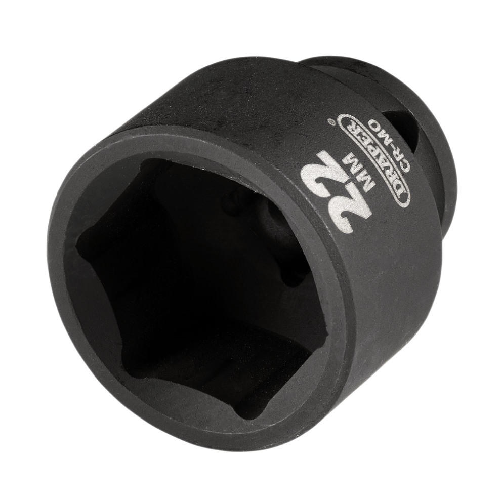 Draper 22Mm Impact Socket 3/8Dr Metric Impact Socket, 3/8" Sq. Dr., 22Mm - Image 7