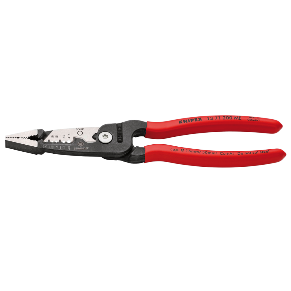 Draper Knipex Wirestripper Metric 13 71 200 Me Wire Stripper With Plastic Coated Handles, 200Mm
