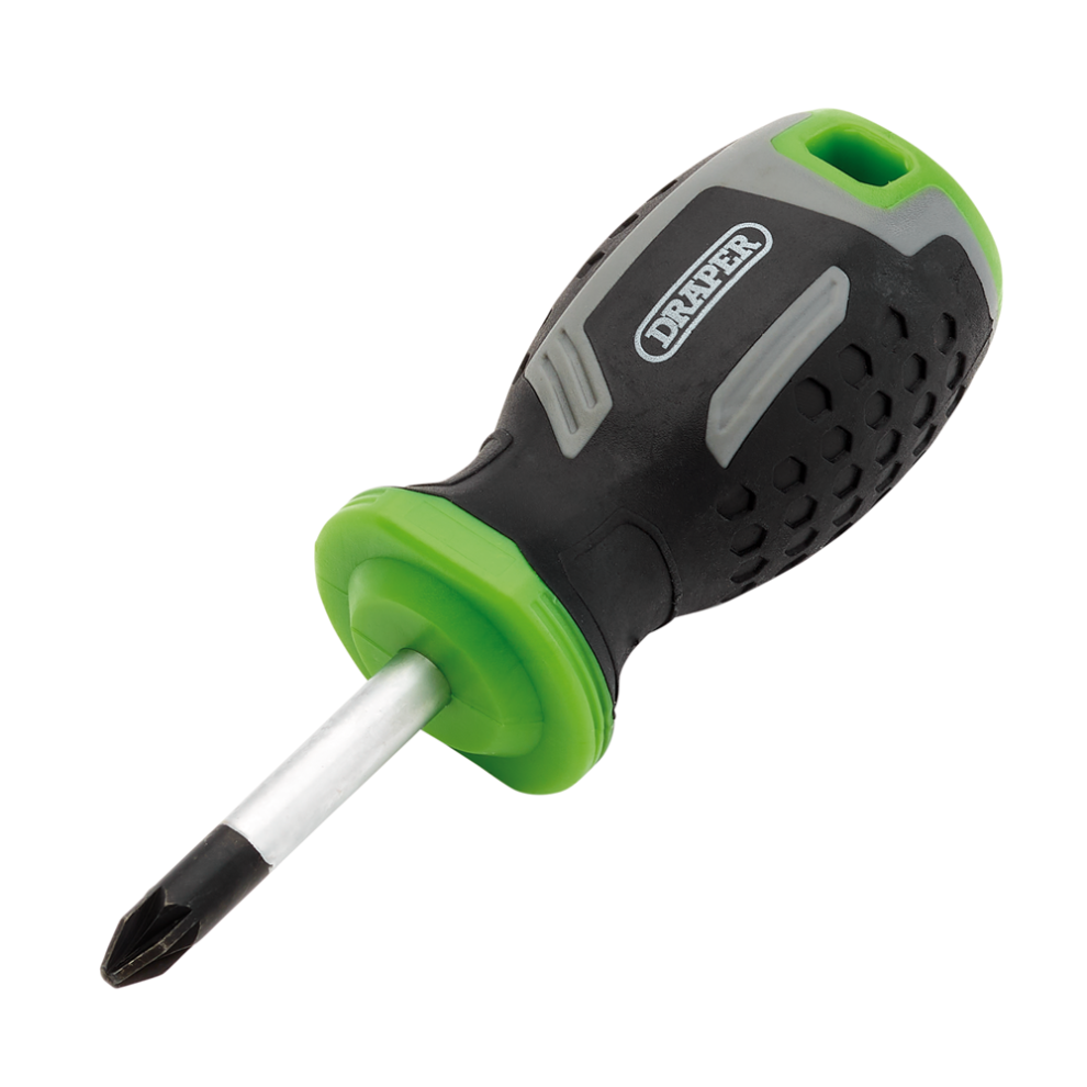 Draper Pz2x38mm Pozi Screwdriver Pozi Soft Grip Screwdrivers 5059482062575