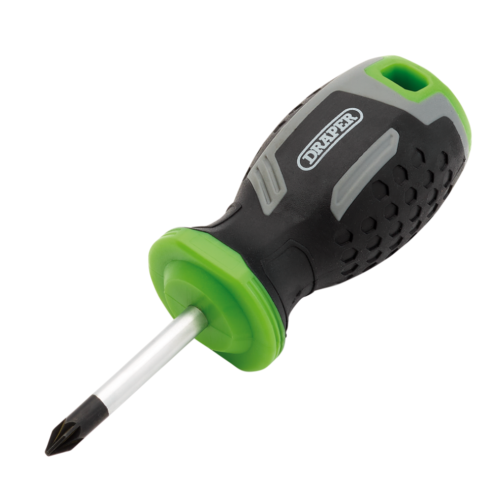 Draper Pz1x38mm Pozi Screwdriver Pozi Soft Grip Screwdrivers