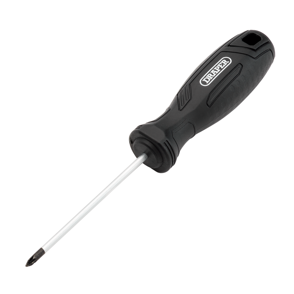 Draper Pz0x75mm Pozi Screwdriver Pozi Hard Grip Screwdrivers