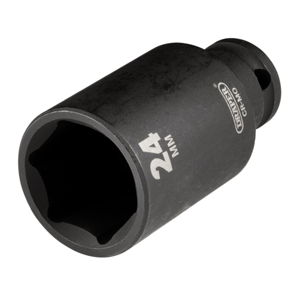 Draper 24Mm Impact Deep Socket 3/8Dr Metric Deep Impact Sockets