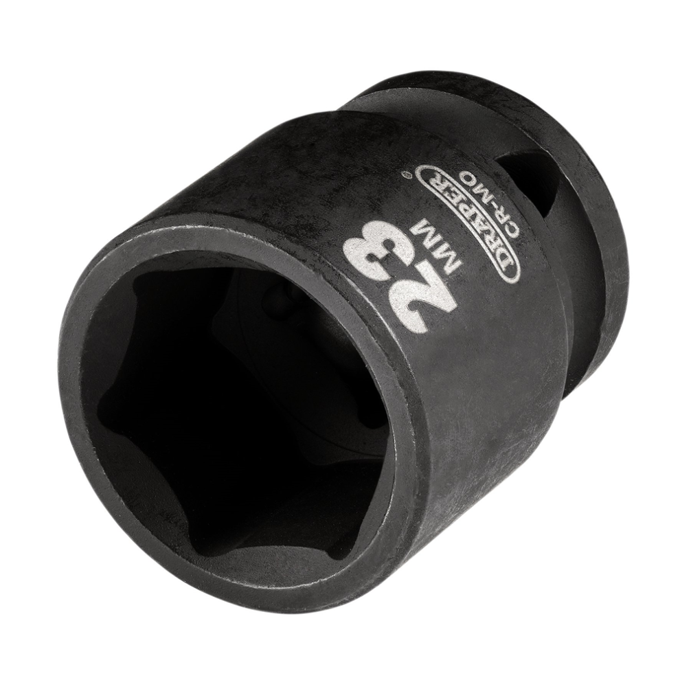 Draper 23MM IMPACT SOCKET 1/2DR Metric Impact Sockets, 1/2" Sq. Dr.