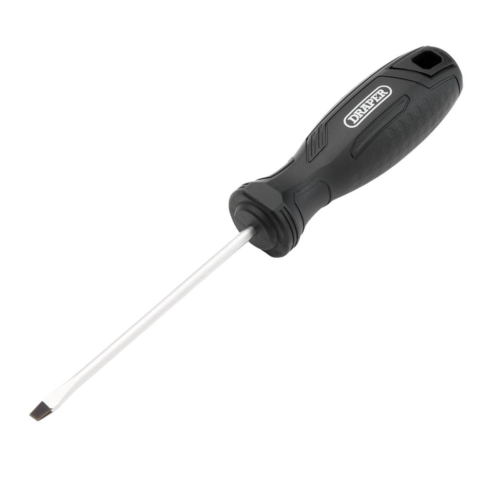 Draper Black Slotted Hard Grip Screwdriver 4.0 X 100Mm Pk 1 13531 - Image 7
