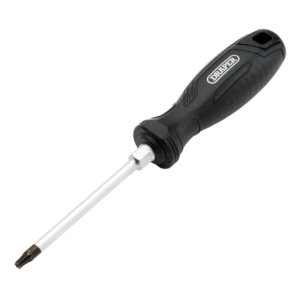 Draper T25hx100mm Tamper-Resistant Tx Tamperproof Hard Grip Screwdrivers