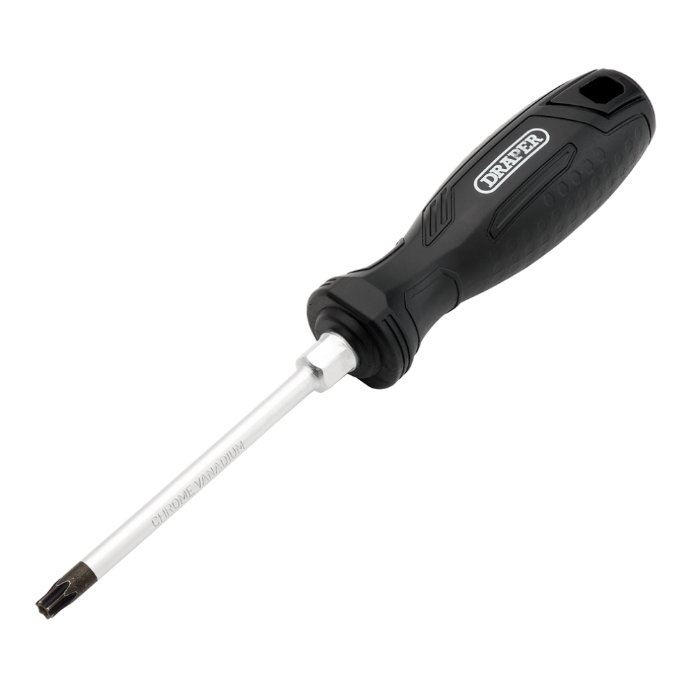 Draper T30hx100mm Tamper-Resistant Tx Tamperproof Hard Grip Screwdrivers