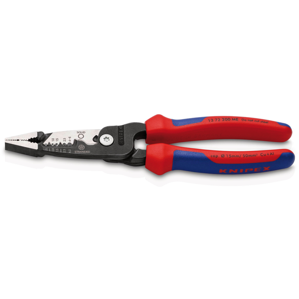 B&Q - Knipex 13 72 200 Me Wire Stripper With Multi-Component Grips200mm 13191 - Image 4