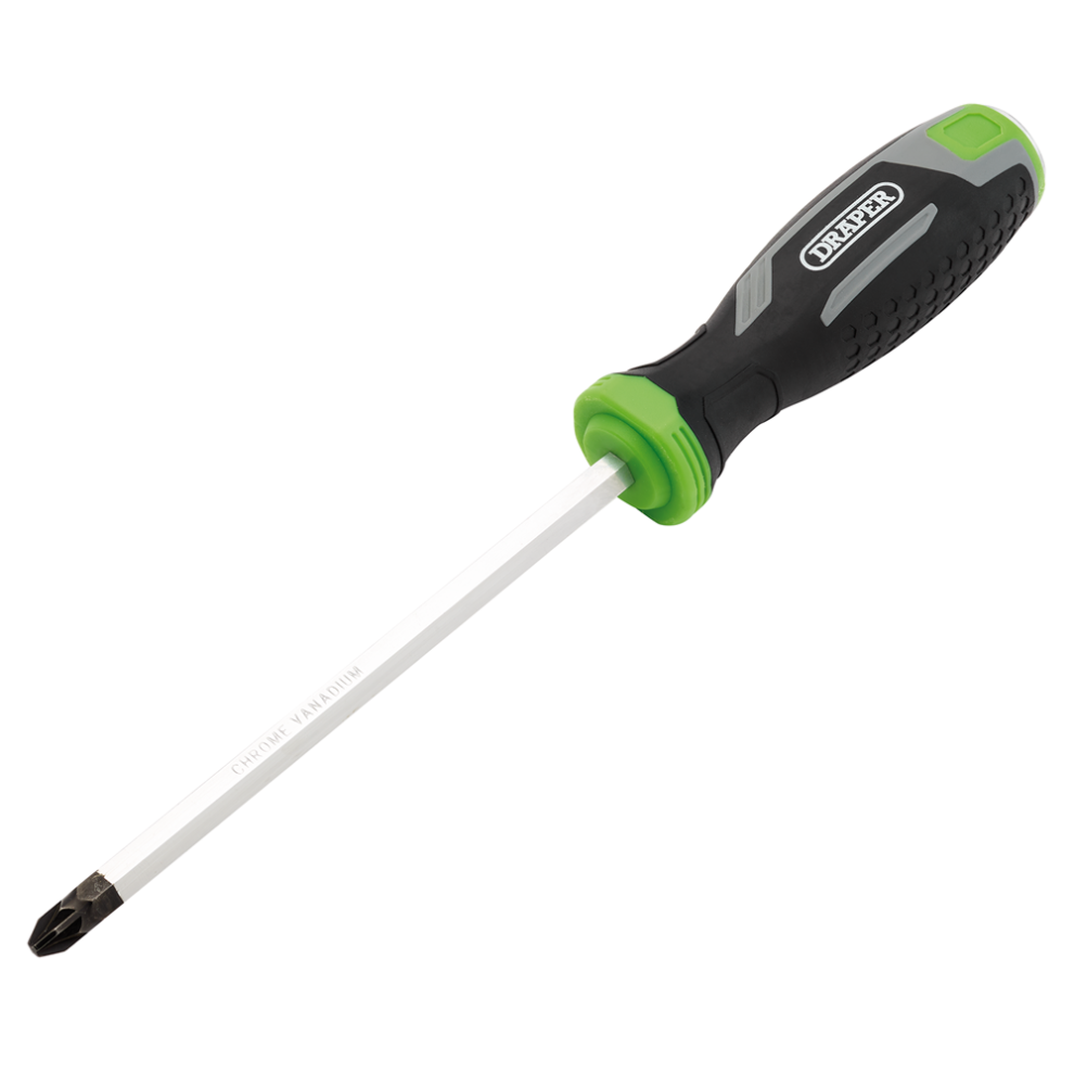 Draper Pz3x150mm Pozi Pound Thru Scre Pound Thru Pozi Soft Grip Screwdrivers