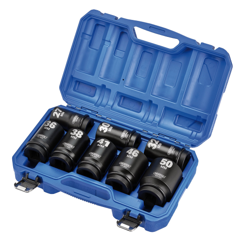 Draper Draper 8PC 1" SQ.DR DEEP IMP SOC.SET Metric Deep Impact Socket Set, 1" Sq. Dr. (8 Piece)