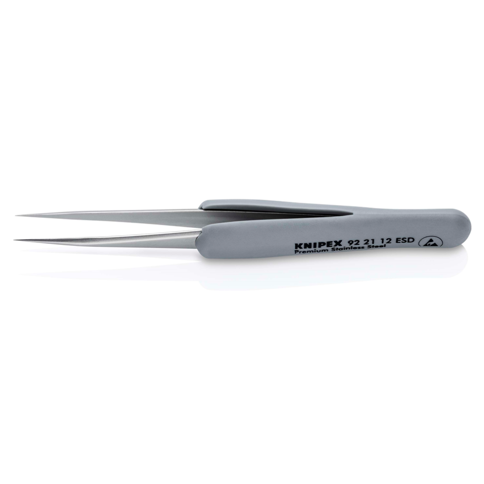 Draper Knipex 92 21 12 Esd Precision Tweezers With Rubber Handles Esd 112Mm Each 1 13196 - Image 5