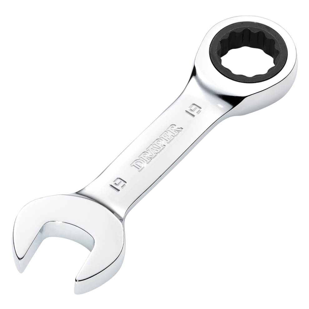 Draper 19Mm Stubby Ratcheting Spanner 27930 27930 Hi-Torqâ Metric Stubby Ratchet Combination Spanner