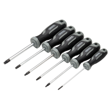 Draper SET 4 - 6PC SET - TX-STAR Soft Grip Screwdriver Set (6 Piece)