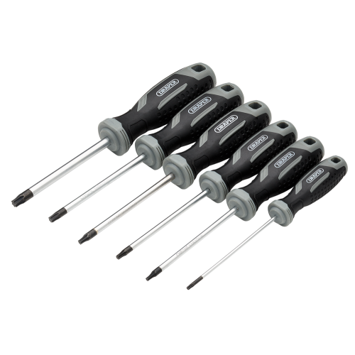 Draper Draper SET 4 - 6PC SET - TX-STAR Soft Grip Screwdriver Set (6 Piece)