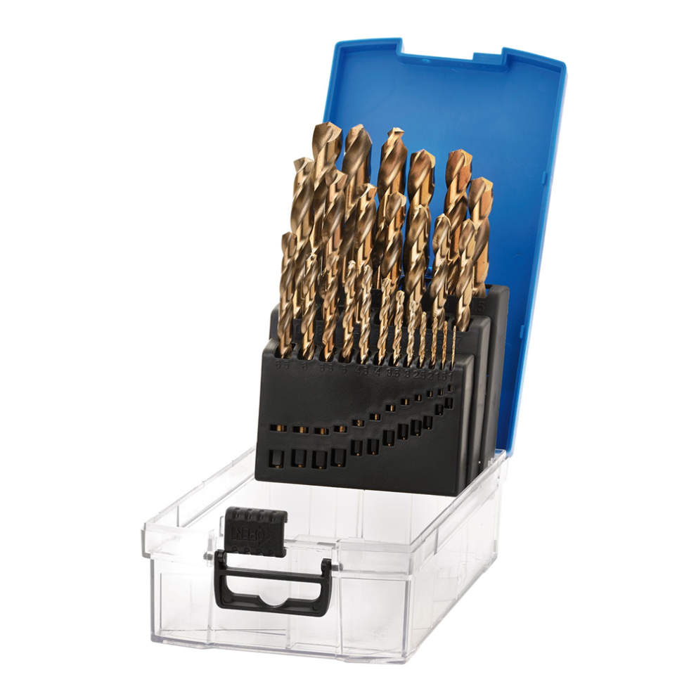 Draper 25pcs Expert HSSE M35 Cobalt Drill Bit Set - 08978 - for Alloy Steel, Titanium Alloys, Stainless Steel, Hardened Steel, Cast Iron and Carbon Steel - Image 8