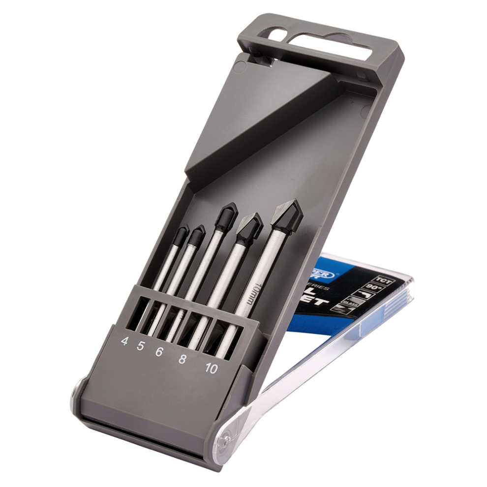 Draper CERAMIC DRILL BIT SET - 5PCS 10180 10180 TCT Ceramic Drill Bit Set (5 Piece)-image-OPC-PFDTPPW-NEW