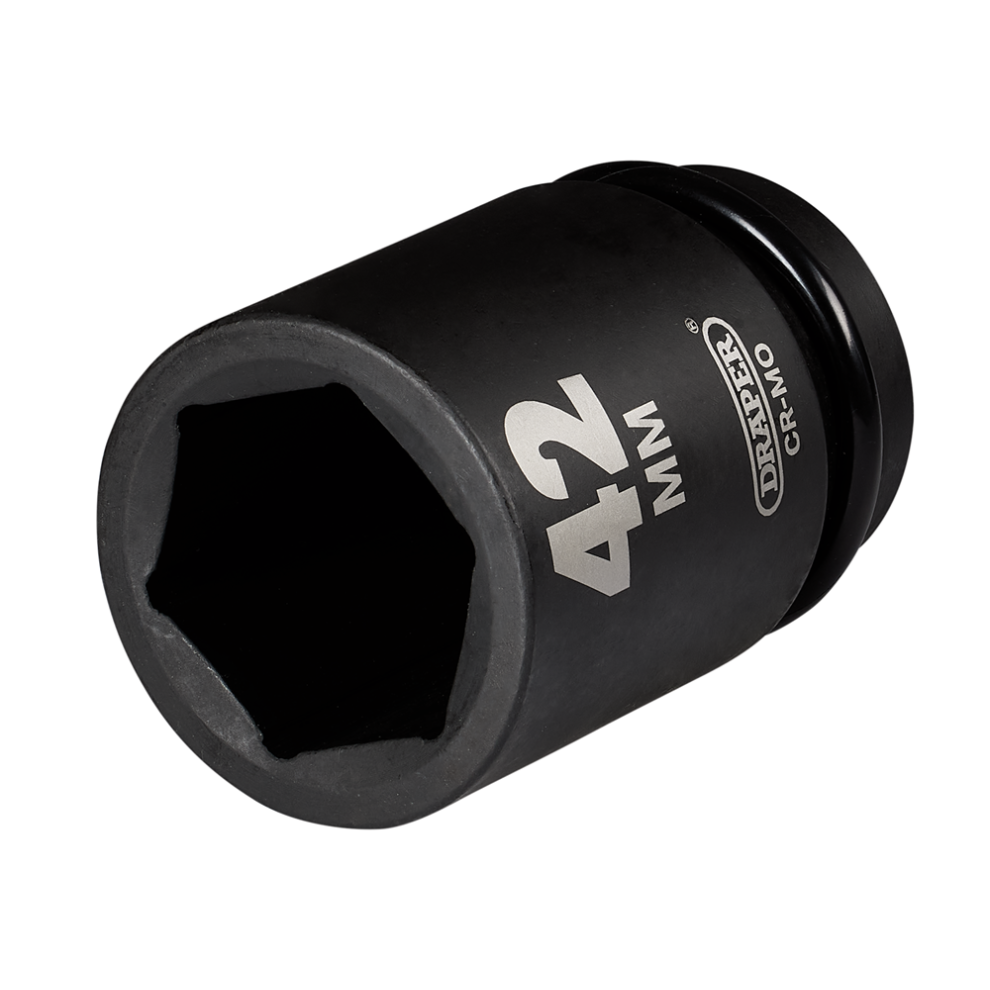 Draper 42Mm Imp.deep Scket 1Dr 08513 Hi-Torqã Deep Impact Sockets, 1" Sq. Dr. 5059482058578