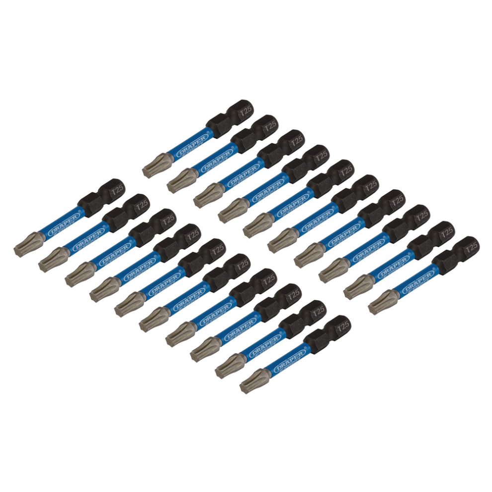 Draper Expert Impact Torx Screwdriver Bits T25 50mm Pack of 20 - Image 8