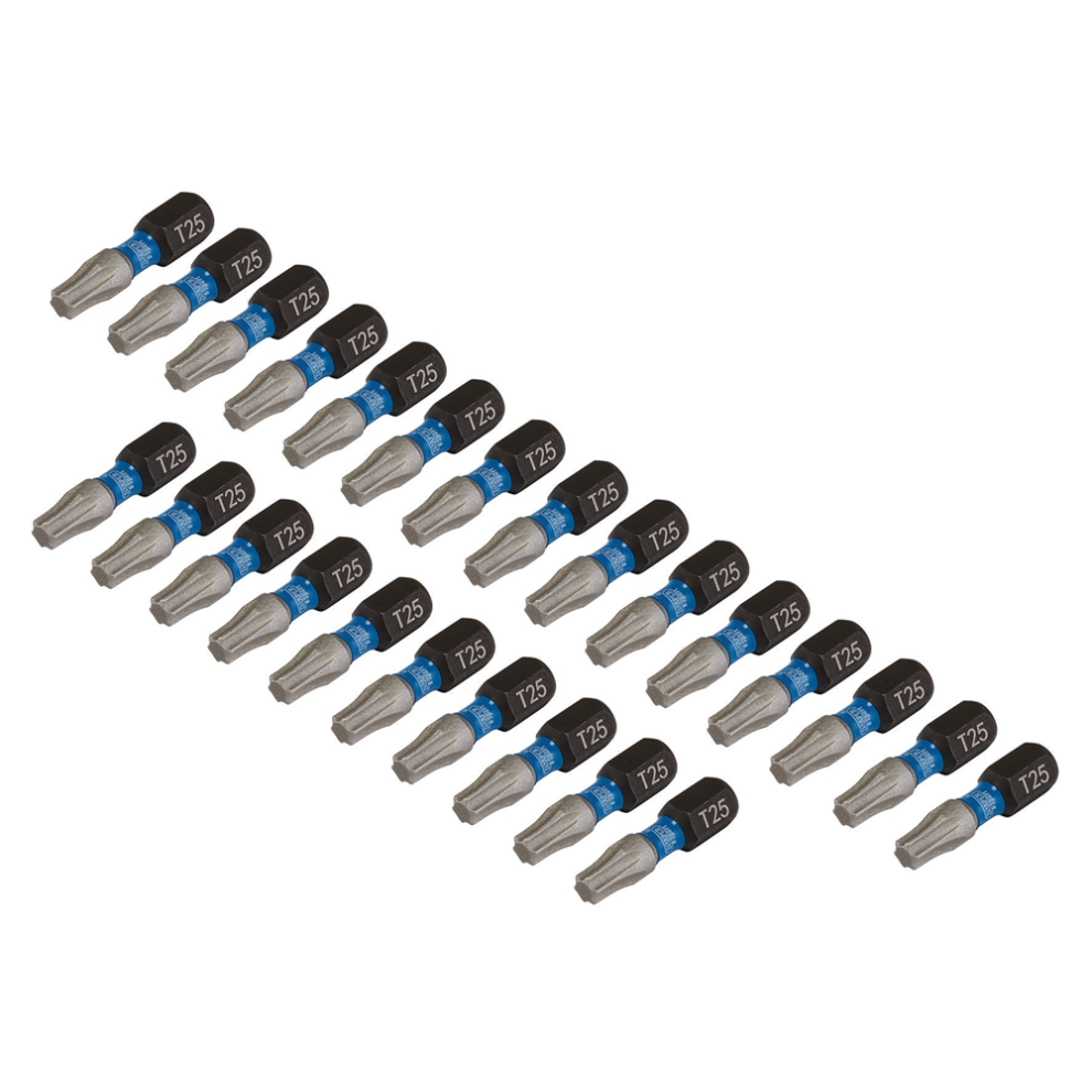 Draper T25x25mm Impact S/D Bit 25Pk 05695 Tx-Starâ Impact Screwdriver Bits, 1/4" Hex