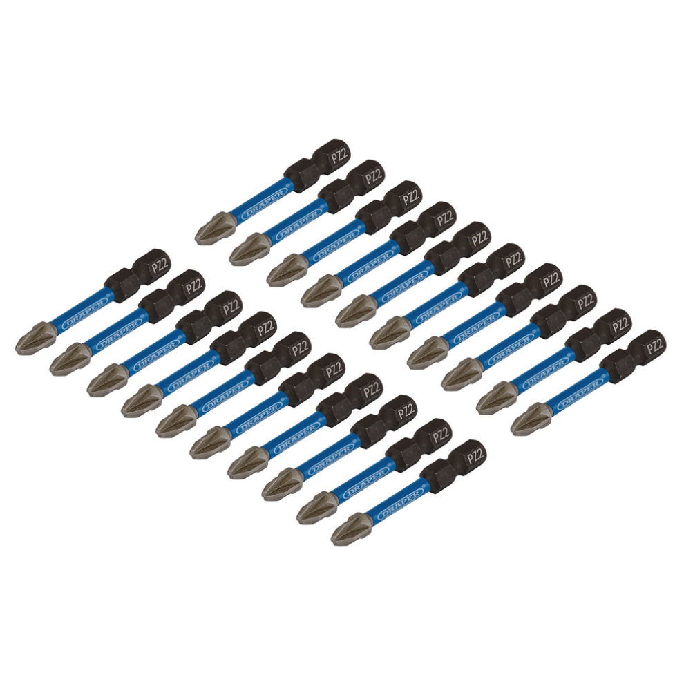 Draper Expert 05696 Pz-Type Impact Screwdriver Bits No.2 X 50Mm 1/4In Hex (Pack Of 20) Each 1 - Image 7