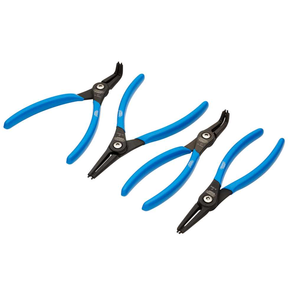 Draper 4PC CIRCLIP PLIERS SET 09063 Internal and External Circlip Pliers Set (4 Piece)