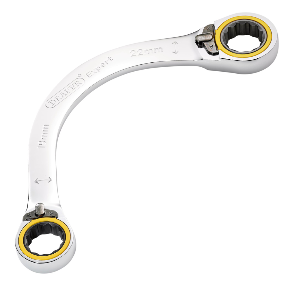 Draper Expert Hi Torq Double Ring Ratchet Half Moon Spanner - Image 8