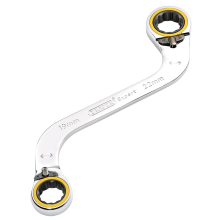 Draper 19X22MM S RATCHET SPAN 03946 HI-TORQÂ Double Ring Ratchet S-Shape Spanners