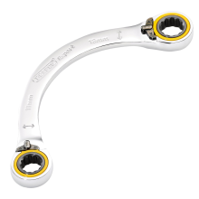 Draper 11X13MM HALF MOON RATCHET SPAN 03934 HI-TORQÂ Double Ring Ratchet Half Moon Spanners