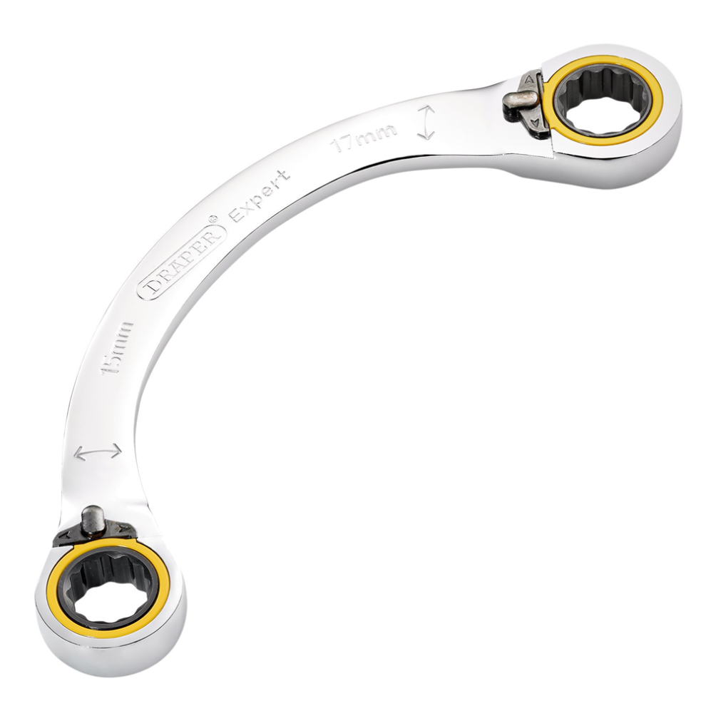 Draper Expert Hi Torq Double Ring Ratchet Half Moon Spanner - Image 7