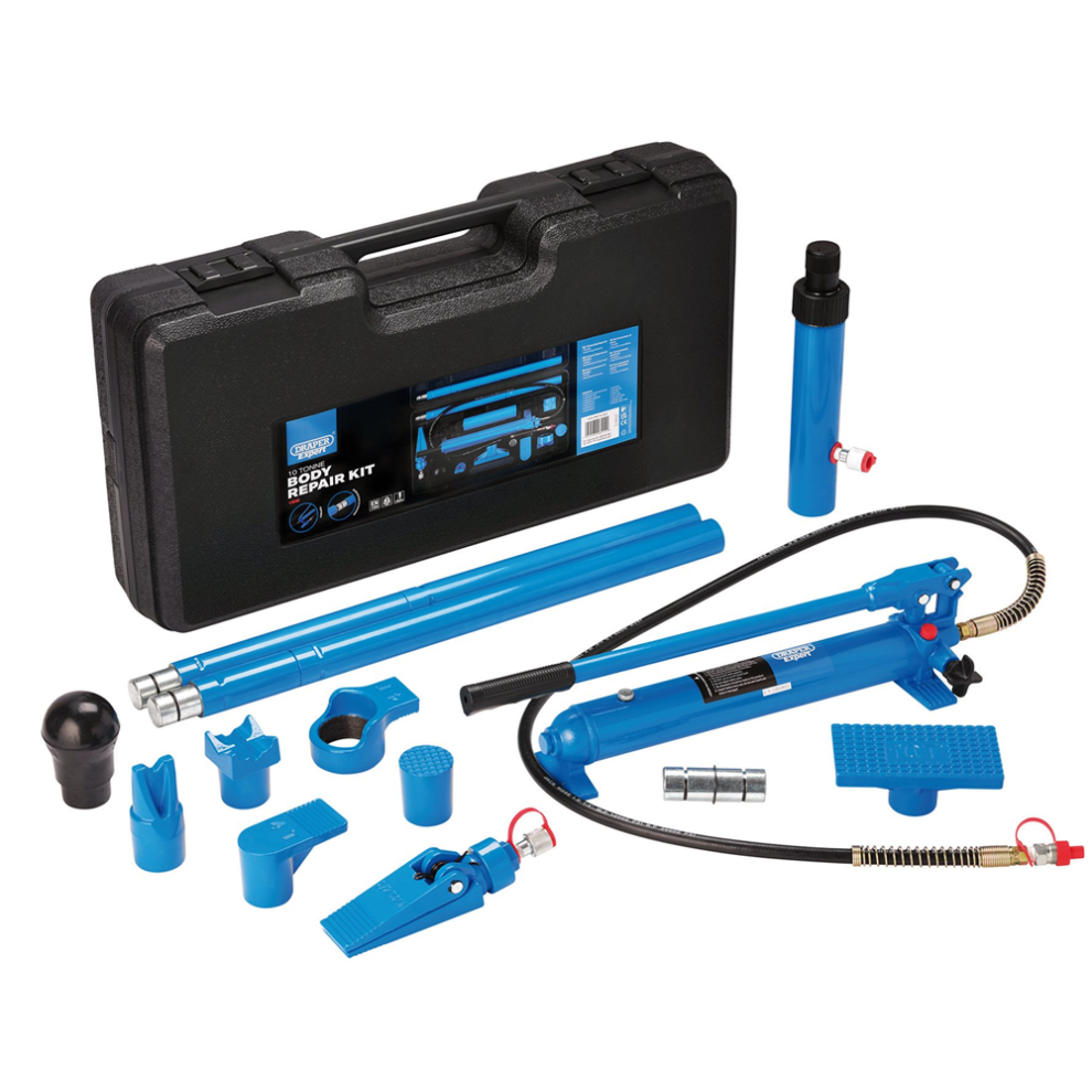 Draper Expert Hydraulic Body Repair Kit 10 Tonne (14 Piece) - 13930 - Image 10