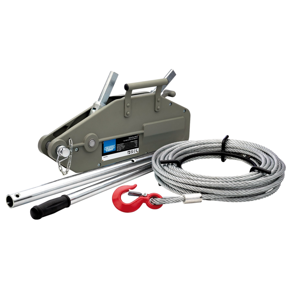 Draper WIRE ROPE PULLER 1600KG 20115 20115 Wire Rope Puller, 1600kg